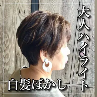 ショート カラー ワダ カイのヘアスタイル