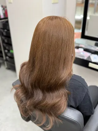 ロング 𝙃𝘼𝙍𝙐🎀 韓国×エクステのヘアスタイル