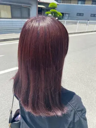 セミロング 心斎橋艶カラー💖 ノノのヘアスタイル