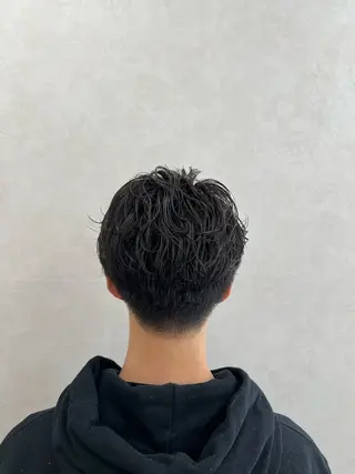 パーマ 艶ボブ🤎ボブパーマ 透明感カラー\メンズのヘアスタイル