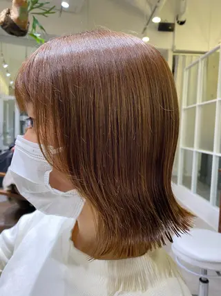 ミディアム 大久保 優香のヘアスタイル