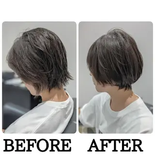 ショート 心斎橋難波本店　店長 THE ECT 中尾のヘアスタイル