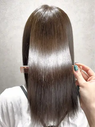 セミロング カラー パーマ ヘアアレンジ メンズ mona/ ストレートスタイル✨のヘアスタイル