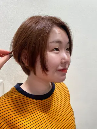 ショート カラー figue所属・miumiu/恵比寿 カットモデル募集のヘアスタイル