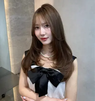 ロング Londrouge所属・韓国ヘア／レイヤー/ 顔周り/Harunaのヘアスタイル