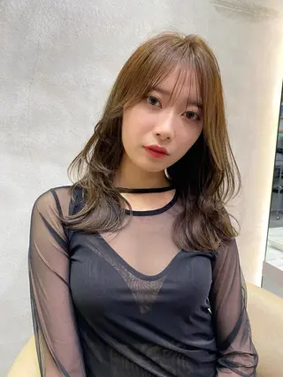 ミディアム カラー SHICENEケイ レイヤーカット🦋のヘアスタイル