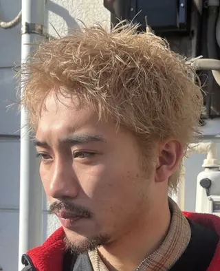 ショート カラー メンズ メンズパーマ特化💈 髙木颯太💈のヘアスタイル
