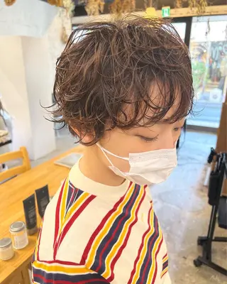 ショート パーマ yoyo所属・ショートカット🍃 髪質改善✨岡元瑞貴のヘアスタイル