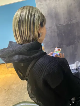 ショート カラー 広島/ボブ/レイヤー 🌿‬wakabaのヘアスタイル