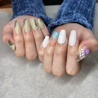 ネイル Amber21.所属・Nagahama Akariのネイルデザイン