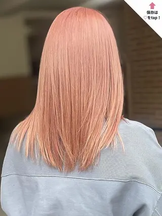 セミロング カラー TIGRE tenjinのヘアスタイル