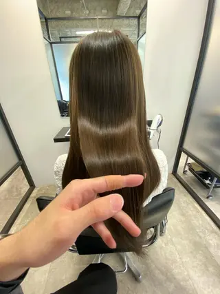 ロング カラー 【艶髪×韓国風】 毛流れ職人 RYOのヘアスタイル