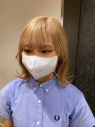 ミディアム カラー ヘアアレンジ ボブ /ニュアンス/ satomi🧸💖のヘアスタイル