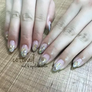 ミディアム ネイル ツメトマツゲ .のネイルデザイン