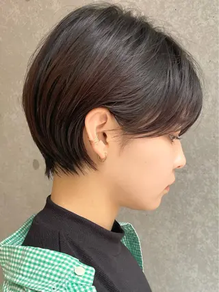 ショート ショート/ボブ/ 白髪ぼかし/しんやのヘアスタイル