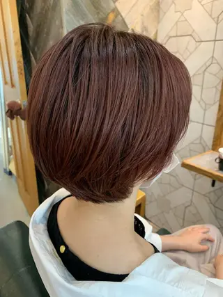 ショート カラー 新宿/美髪矯正 髪質改善/韓国風山本のヘアスタイル