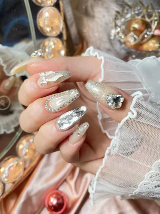 ネイル 23時まで❤︎韓国、 ワンホンネイルのネイルデザイン