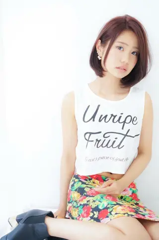 ショート カラー ブリーチ/髪質改善 NYNY大久保のヘアスタイル