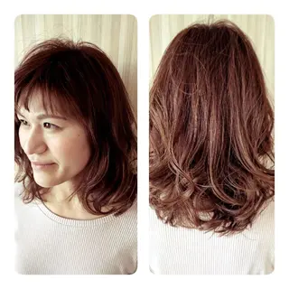 ミディアム カラー パーマ Beniya BOND STREET所属・田中 洋のヘアスタイル