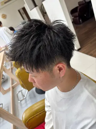 ショート メンズ 峯 渉人のヘアスタイル