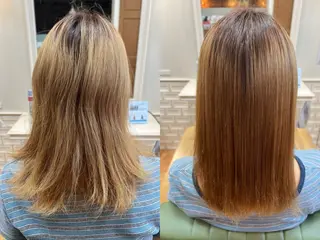 ミディアム パーマ 髪質改善✨縮毛矯正 美髪担当・大西真奈のヘアスタイル