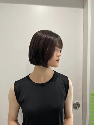 ショート モテヘア/グレージュ /ボブ/前原汐🎐のヘアスタイル