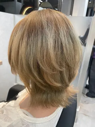 ミディアム 『NIKA』大城 陽介(カラー得意✨)のヘアスタイル