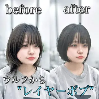ショート 韓国顔まわり/前髪 /レイヤー/いつきのヘアスタイル