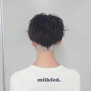 ミディアム カラー パーマ ヘアアレンジ メンズ キッズ ネイル マツエク・マツパ 女性専用サロン梅田 髪質改善カラーakiのヘアスタイル