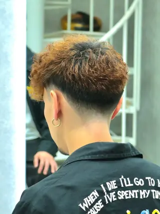 ミディアム カラー パーマ メンズ 谷口 悠生のヘアスタイル