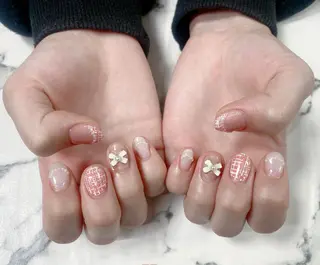 ロング カラー ネイル Q Free nailsのネイルデザイン