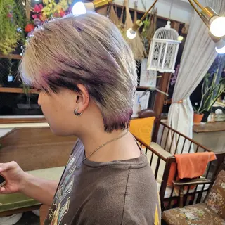 メンズ ショート あべかりん/原宿 /マツパ/ハイトーンのヘアスタイル