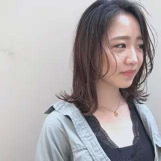 ミディアム 日々所属・谷 大地のヘアスタイル