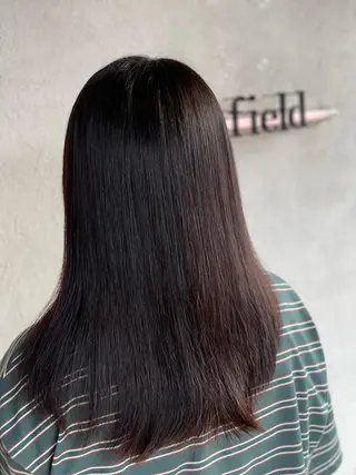 セミロング 髪質改善　field チカモリ　ヒカルのヘアスタイル