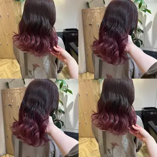 ロング カラー 艶カラー/韓国顔周り 🎀mamiのヘアスタイル