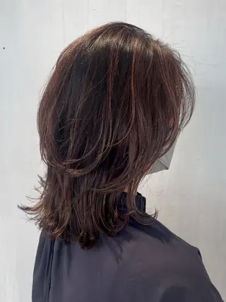 セミロング カラー DX SHARE SALON所属・matka白髪ぼかし 大人ヘア/KEIKOのヘアスタイル