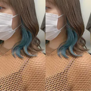 ミディアム カラー 髪質改善特化 ミサワコウキのヘアスタイル