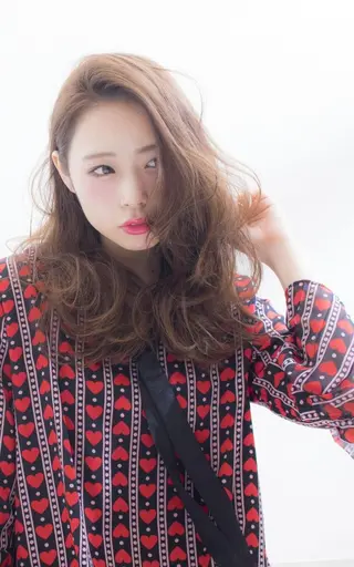 セミロング Agu  hair rupia 金沢店所属・金沢美容室/ 艶髪/夜営業/JINのヘアスタイル