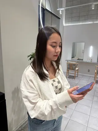 セミロング crino:所属・yuri⌇cut model募集中⌇のヘアスタイル