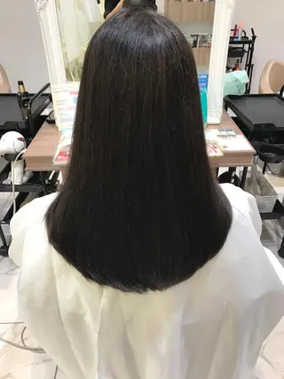 セミロング カラー 【メンズ縮毛矯正】 田中秀斗のヘアスタイル