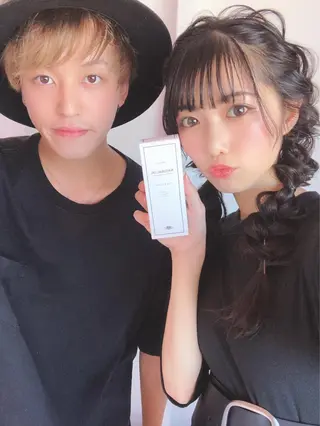 セミロング カラー Kou所属・💜髪質改善美髪💜 星野清光のヘアスタイル