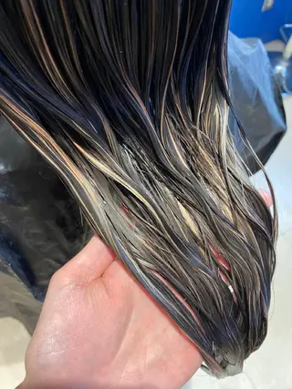 ロング カラー 🌈評価No.1🌈 艶髪カラー❌エクステのヘアスタイル