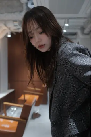 ロング カラー opus 店長大和 レイヤー/赤み消しのヘアスタイル