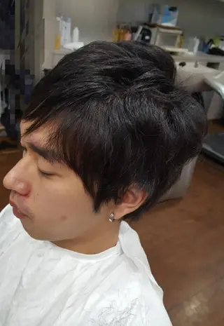 メンズ パーマ 平田 久恵のヘアスタイル