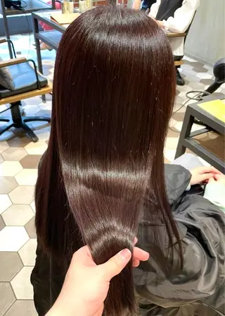 ロング カラー 縞田 健一のヘアスタイル