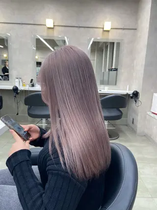 セミロング カラー ヘアアレンジ flammeum所属・ハイトーン/ボブ /misakiのヘアスタイル