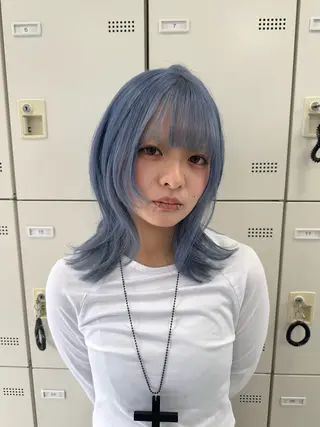 ロング カラー 海外girl/ハイト ーン/riko🫧のヘアスタイル