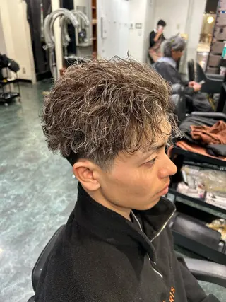 パーマ メンズ メンズ美容室 難波北川司のヘアスタイル