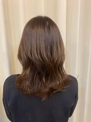 セミロング カラー 藤原 侑香のヘアスタイル