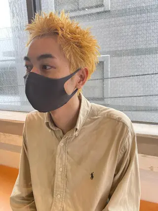 ショート メンズ pole/apartment所属・💓パーマ，💗 レイヤーカットのヘアスタイル